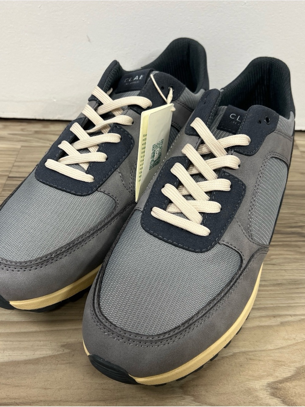 CLAE Joshua Lightweight Sneakers Frost Grey/Vanilla Men’s Size 11 $170 NWOB